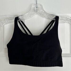Athleta kids black sports bra sz 8-10